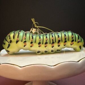 Unique Green Caterpillar Ornament